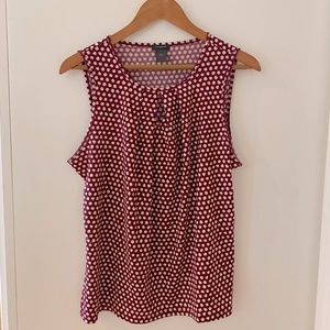 Ann Taylor sleeveless blouse